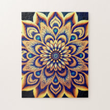 Elaborate Teal Blue Guld Blommigt Pavisserligen Pa