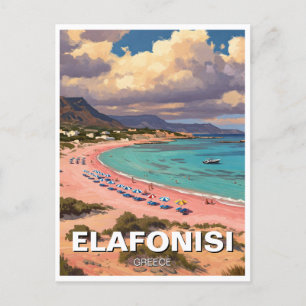 Elafonisi Elafonissi Beach Crete Greece Travel Vykort