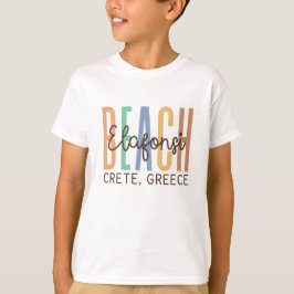 Elafonsi Beach Crete Greece (Sands) T Shirt