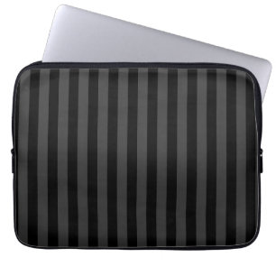 Elagnat Black & Smoky Black Lodrät Rand Laptop Fodral