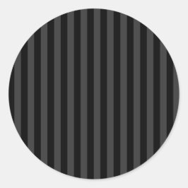 Elagnat Black & Smoky Black Lodrät Rand Runt Klistermärke