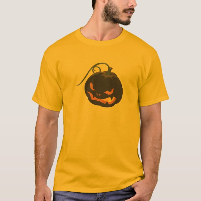 Elak Black Jack O'Lantern Halloween Shirt T-shirt (Framsida)