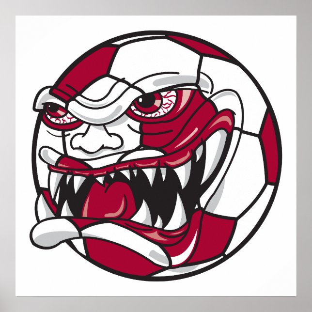 elak för arg med extrem fotboll poster (Framsidan)