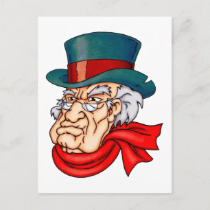 Elak Gammal Scrooge Vykort