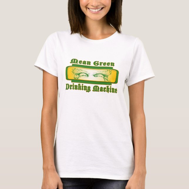 Elak Grönt Kvinnor Tee Shirt (Framsida)