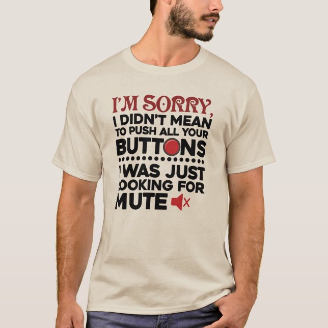 Elak inte att trycka på knapparna i Pappa födelsed T Shirt (Framsida)