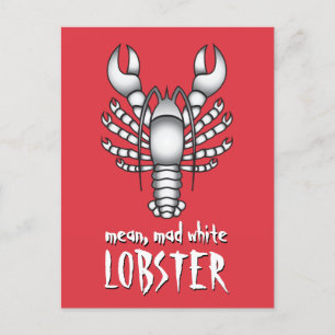 Elak Mad White Lobster Jordan Peterson Meme Vykort