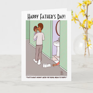 Elak mamma fadersdags gratulationskort kort
