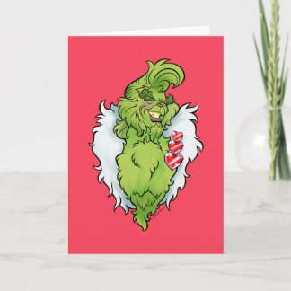 Elak och Naughty Hunk Grönt Monster Kort