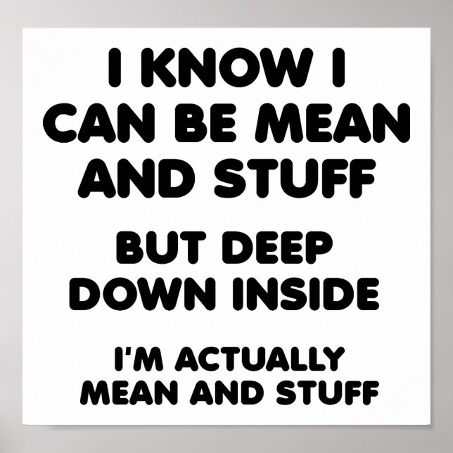 Elak och Saker Funny Poster (Framsidan)