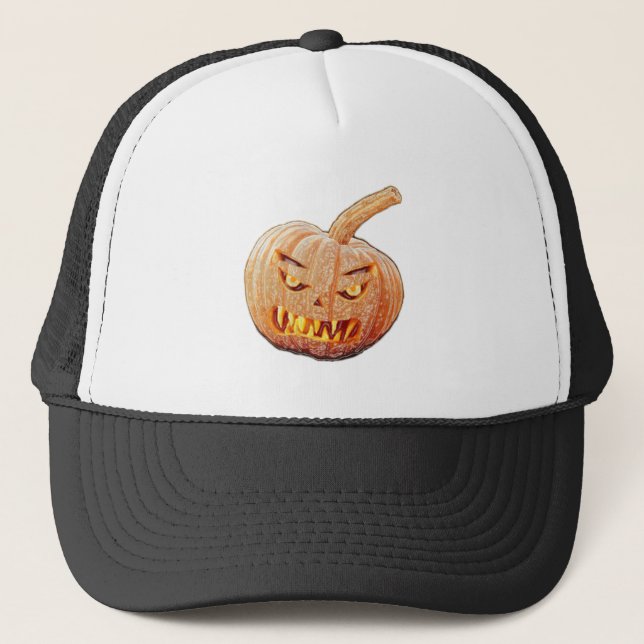 Elak och Ugly Pumpkin Ansikte Keps (Framsida)