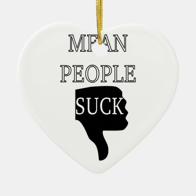 Elak People Suck Julgransprydnad Keramik (Framsidan)