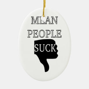 Elak People Suck Julgransprydnad Keramik