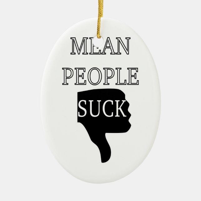 Elak People Suck Julgransprydnad Keramik (Framsidan)