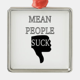 Elak People Suck Julgransprydnad Metall