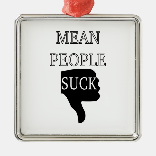 Elak People Suck Julgransprydnad Metall (Framsidan)