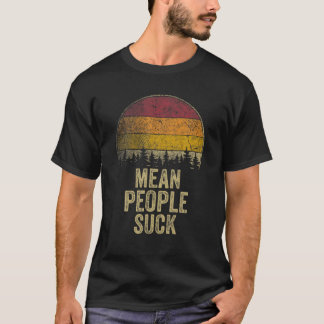 Elak People Suck Retro Stil Funny som säger Humor  T Shirt