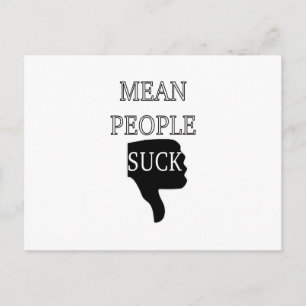 Elak People Suck Vykort