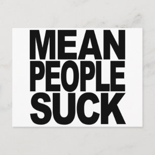 Elak People Suck Vykort