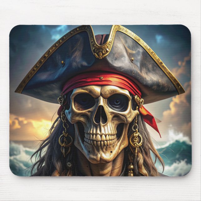 Elak piratskalle musmattor (Framsidan)