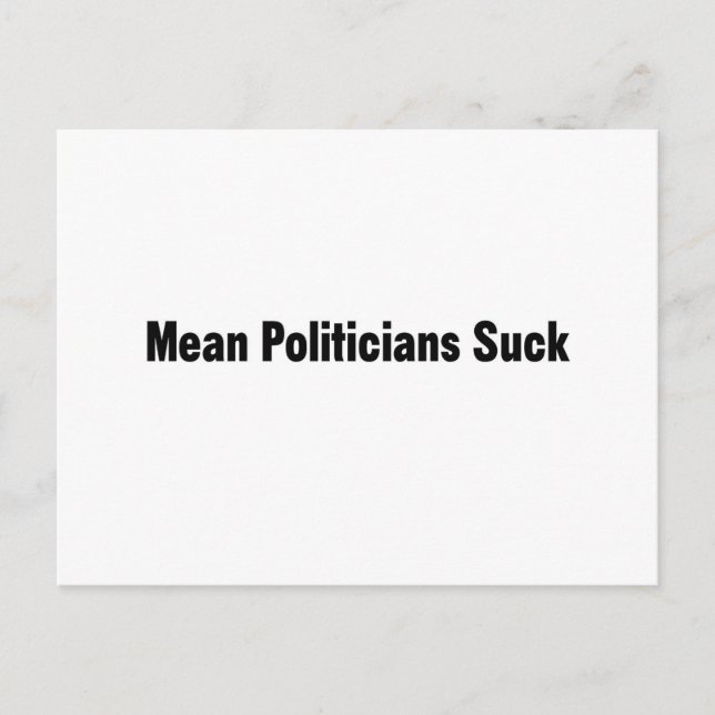 Elak Politikar Suck Vykort (Framsida)