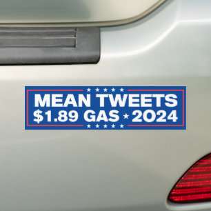Elak Tweets $1,89 Gas Trump 2024 Bildekal