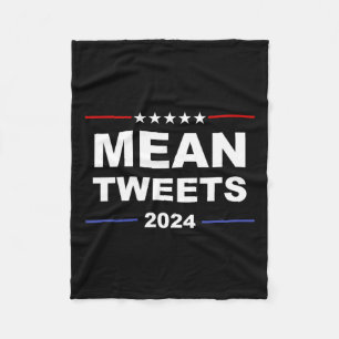 Elak Tweets& Trump 2024 Politiskt redskapspart Fleecefilt