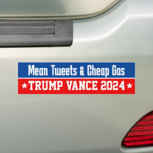 Elak Tweets Billigt Gas Donald Trump Vance 2024 Bildekal