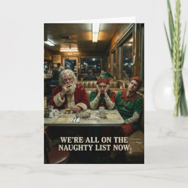 Elaka lista Santa Tomte Diner Mörk humor Kort