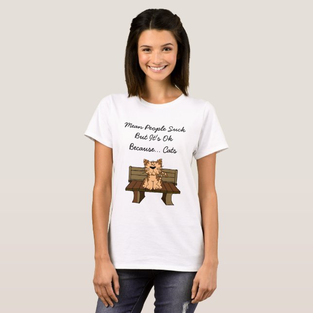 Elaka människor suger, men det är ok eftersom... K T-shirt (Hel framsida)