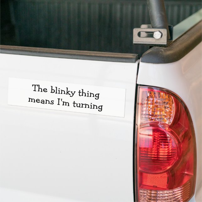 Elaken Blinky Sak som jag vänder Roligten citat Bildekal (På lastbil)