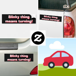 Elaken i Blinky sak svänger! 3d-text Bildekal