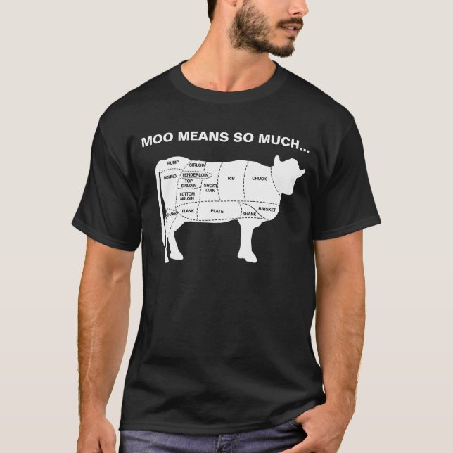 Elaken i Cow Moo är så många T Shirt (Framsida)