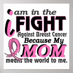 Elaken mamma i världen för mig bröstcancer poster