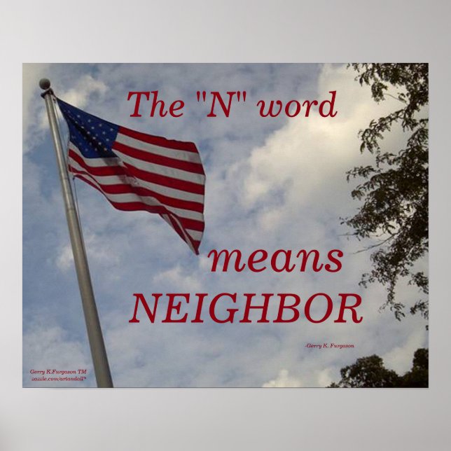 ELAKEN "N" ORD POSTER (Framsidan)