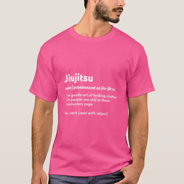 Elaket för definition av Funny Jiujitsu Jiu Jitsu  T Shirt (Framsida)