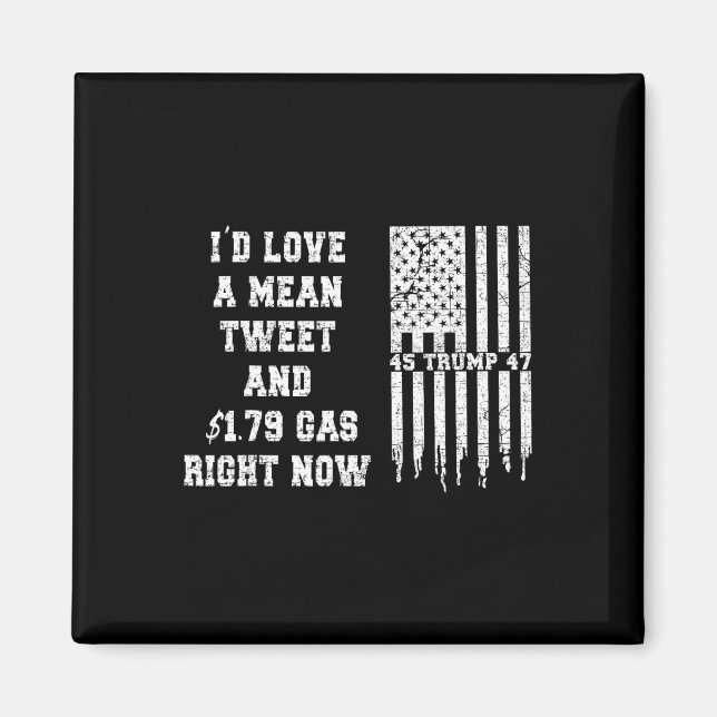 Elaket Trump Fars dag Gas Prices Tweets juli Magnet (Framsidan)