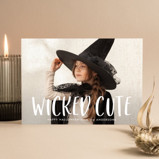 Elakt söt Halloween-fotografi Julkort (Skapare uppladdad)
