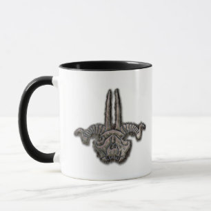 Elakt trollkungen bemannar symbolen mugg