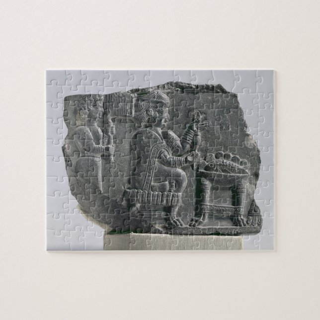 Elamite kvinnasnurr, neo-Elamite period, c.700- Pussel (Horisontell)