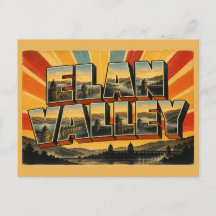 Elan Valley Wales Vintage Reseskunst