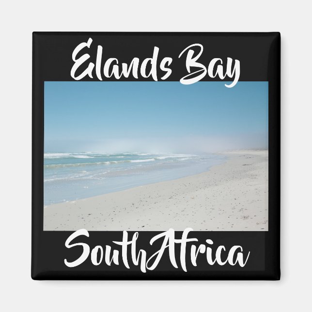 Elands Bay South Afrika Ocean Beach View Magnet (Framsidan)