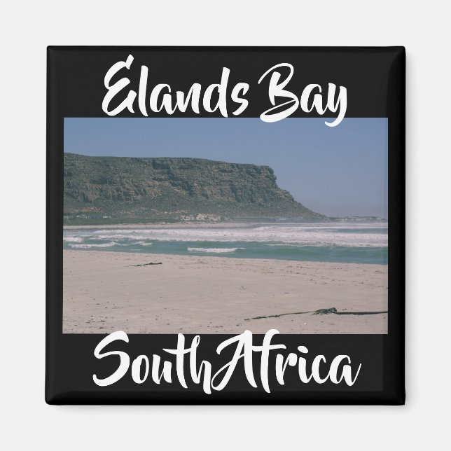 Elands Bay South Afrika Ocean Beach View Magnet (Framsidan)