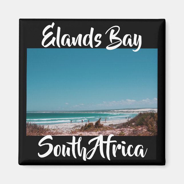 Elands Bay South Afrika Surfa Surfing Magnet (Framsidan)