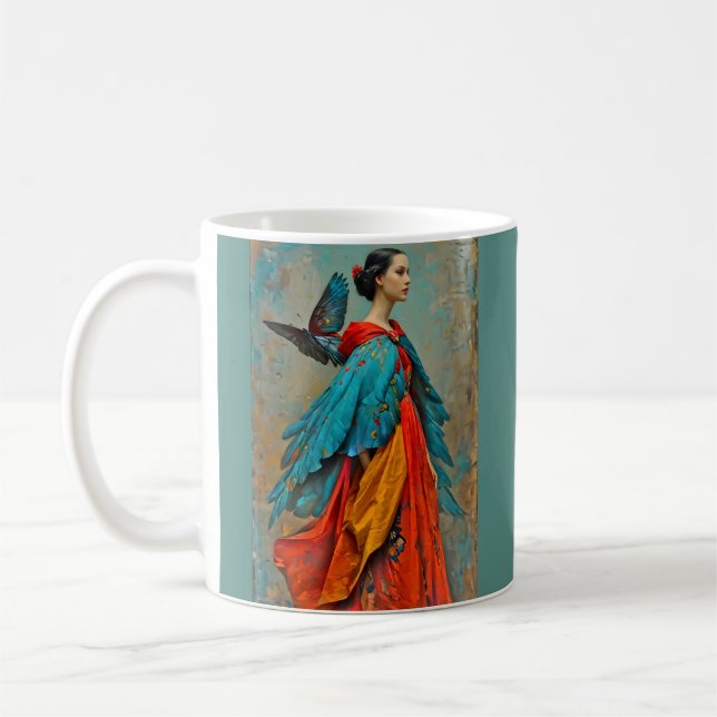 “Elaris” - Fjädrar av förvandling Kaffemugg (Vänster)