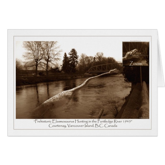 Elasmosaurus Gifts Hälsningskort (Framsidan Horizontal)