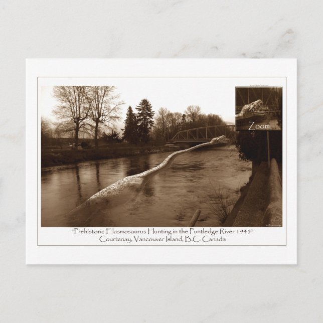Elasmosaurus Gifts Vykort (Framsida)
