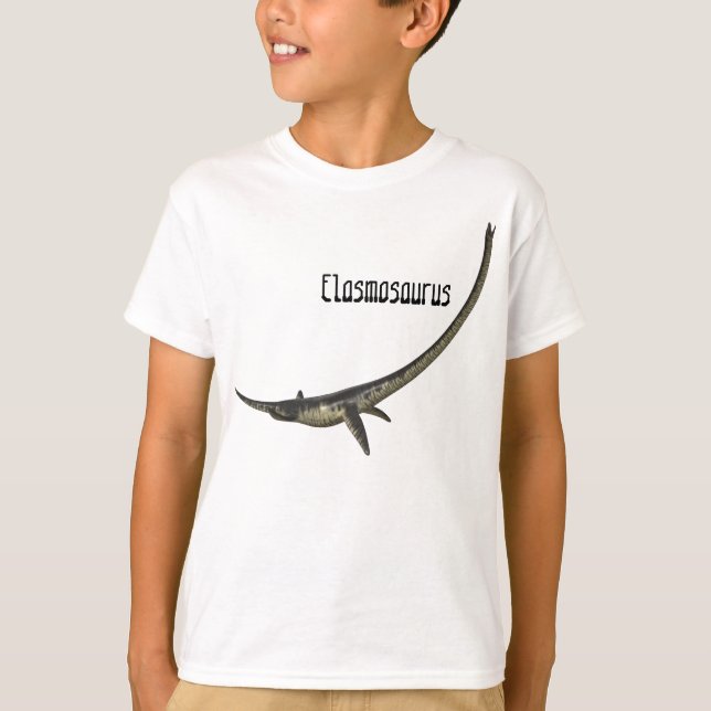 Elasmosaurus Kids Shirt T (Framsida)