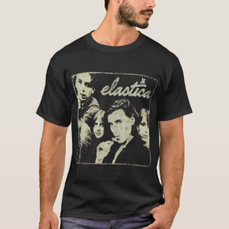 Elastica band alternativt sten, nödlidande grungy t shirt