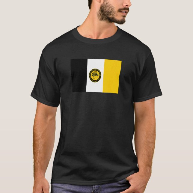 Elba Alabama Flagga T Shirt (Framsida)